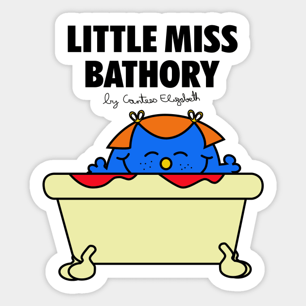 Little Miss Bathory Sticker by Tameink